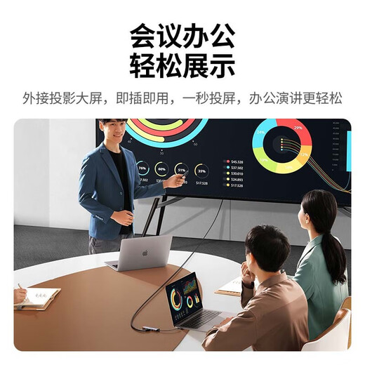 绿联 Type-C扩展坞USB-C转换器雷电4拓展坞雷电3分线器HDMI网线转接头HUB通用MacBook笔记本iPad平板 10合1【HDMI+VGA+网卡+音频】15601