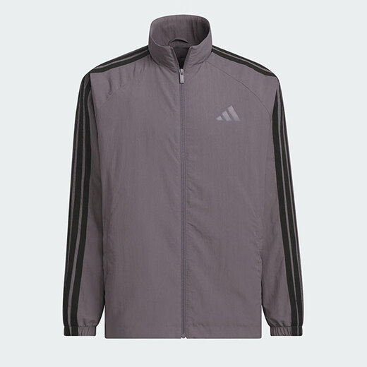 
Adidas jacket men's summer new fitness training sportswear stand collar windproof casual jacket KC3893 KC3893 S