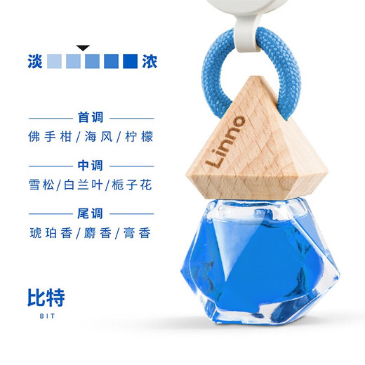 Langlong Car Perfume Car Aromatherapy Pendant Car Interior Decoration Ornaments High-end Fragrance Long-lasting Light Fragrance Essential Oil Authentic Gift Crystal Diamond Series丨Bit Fragrance Light Fragrance