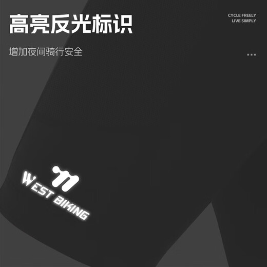 西骑者春夏季骑行裤男女速干带护垫山地公路车短裤骑行服 黑色 2XL