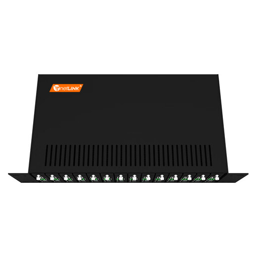 netLINK fiber optic transceiver rack 14-slot standard 19-inch 2U chassis Desktop photoelectric converter frame Dual power supply redundancy Telecom grade HTB-14AC/D One
