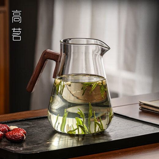 Gaoming Gongdao cup, large capacity, high borosilicate heat-resistant glass tea dispenser, household green tea special tea brewer, Kungfu tea accessories, Lixia Gonggong cup
