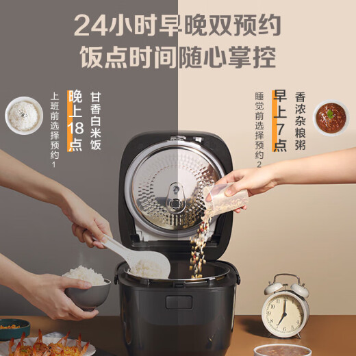 
Panasonic Yuyan series 4L large capacity rice cooker IH household rice cooker long carbon copper kettle 24H intelligent heavyweight 14984L picture model-