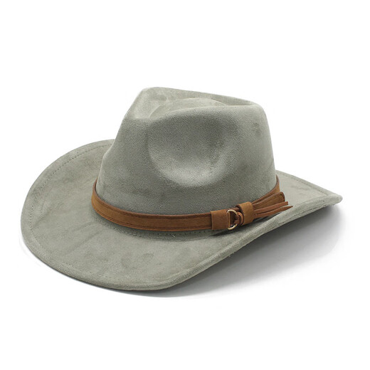 XINBUCKS Western Cowboy Hat Top Hat Men and Women European and American British Style Knight Hat Sun Visor Hat Jazz Hat Minority Name SN7965 Khaki (Unisex)
