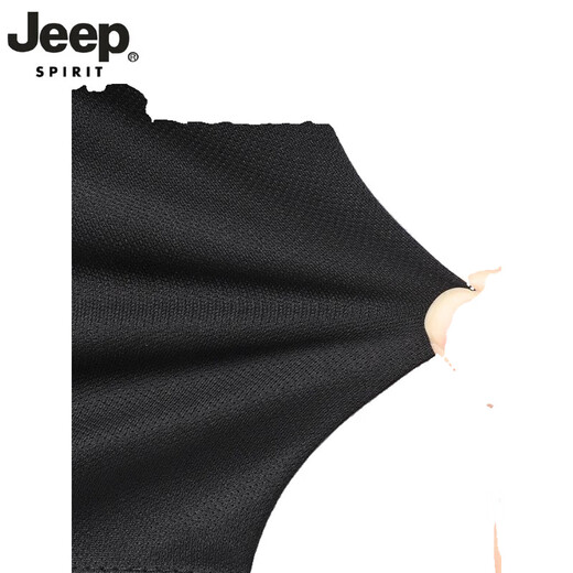 Jeep Spirit Sports Sports Sports Sail Camiseta de seda para hombres Ropa de secado rápido Traje de manga corto de manga de verano Traje de baloncesto de baloncesto de verano nuevos productos JP-9901 Traje negro y gris 5xl