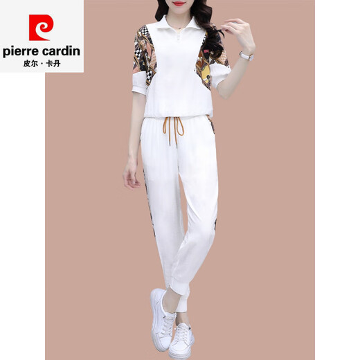 
Piercardan ice silk casual sports suit for women in summer 2025 new running suits to make them look slim and fashionable and stylish short-sleeved two-piece set (1389) Blue L (recommended 100-110Jin [Jin equals 0.5 kg])