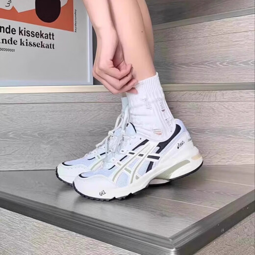 Japanese ASIS GEL-1090 couple casual shoes men and women sports casual comfortable retro trendy dad shoes Mi gray blue 1203a243-021 23 36 0MM