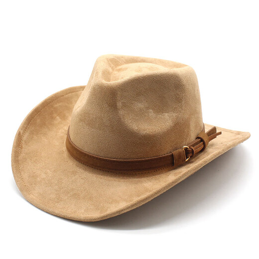 XINBUCKS Western Cowboy Hat Top Hat Men and Women European and American British Style Knight Hat Sun Visor Hat Jazz Hat Minority Name SN7965 Khaki (Unisex)