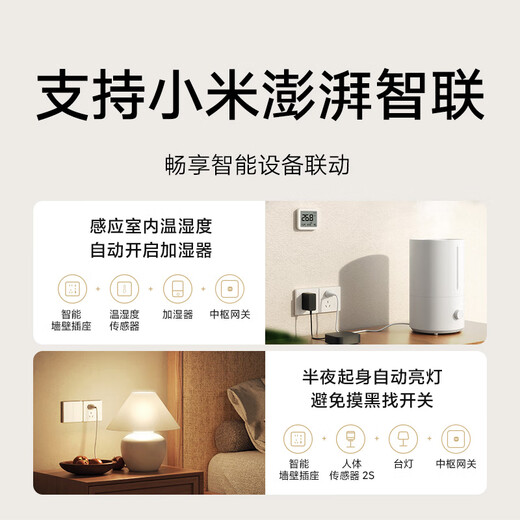 Xiaomi Smart Wall Socket Smart Switch Socket Mesh Version 2.0 Xiaoai Voice Control Power Statistics Mobile Phone Remote Control Xiaomi Smart Wall Socket