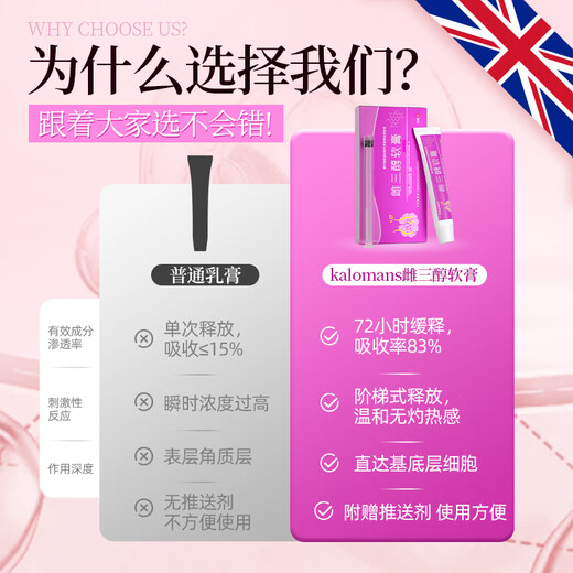 KALOMANS estriol ointment stimulates the official flagship menopausal genuine estriol cream for dry private parts with Orvax