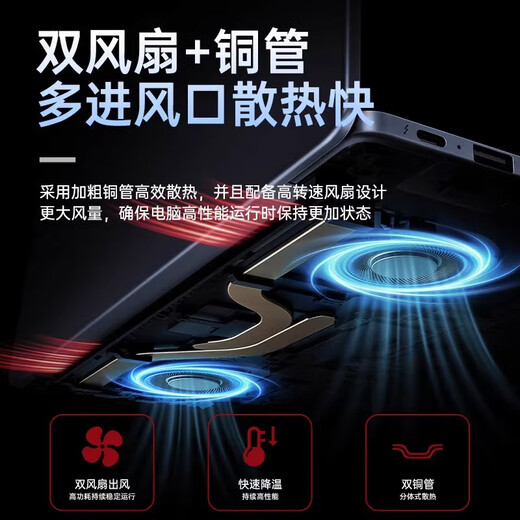 LGEH2025 New Intel Core i7/i9+4060 Independent Graphics Laptop High Performance 4K Class Thin and Light Design AI Student Online Class Game Laptop Computer Portable Intel 17th Generation Pro+9D Blu-ray Eye Protection+AI Intelligence 48G Super Speed ​​Storage+1T Super Solid State