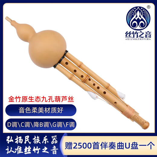 
The sound of silk and bamboo, Jinzhuyuan, Jiukong Hulusi, adult performance, universal orchestral instrument, G key +8