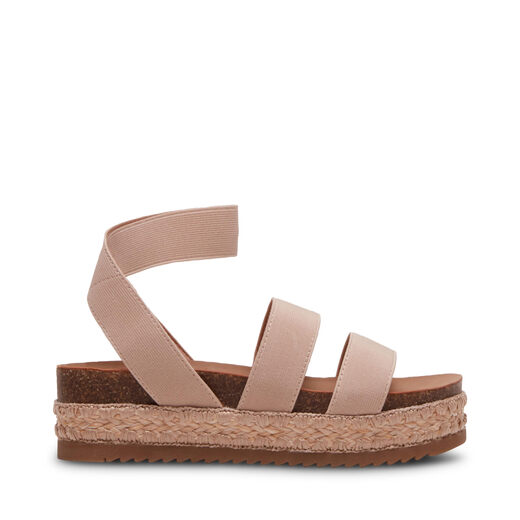 Steve Madden Girls' Shoes Krissy Sandals, Natural Natural 13 Little Kid