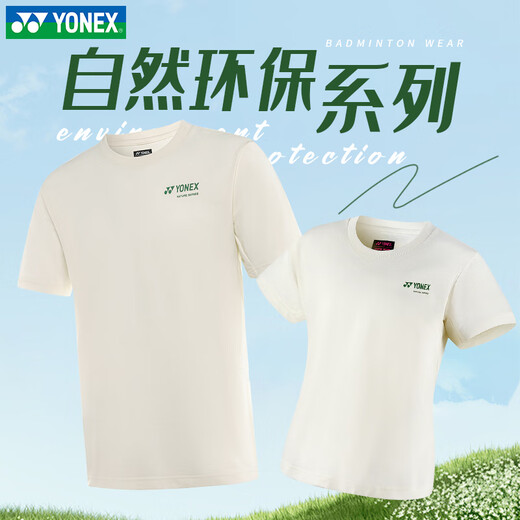 Yonex 2025 New Badminton Uniform Men and Women Camiseta de manga corta YY Protección ambiental Selon Competencia del mismo estilo Women's 16835cr (384) Mint XL