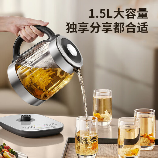 SUPOR 1.5L pure titanium health kettle, tea kettle, kettle, constant temperature tea kettle, enlarged filter, 5-segment intelligent temperature control, electric kettle, insulated flower tea kettle, commercial and super style