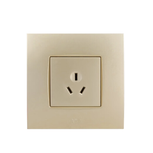 ABB Switch Socket Pannel Le cadre en acier est en or Yipin, une ouverture, deux ouvertures, ouverture lumineuse, trois trous, paquet 16a, une ouverture, deux contrôles, ligne AU13553-PG