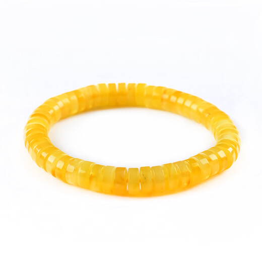 Her generation natural beeswax amber pill bracelet Russian gold twisted white straight cut gift 3*8MM beeswax