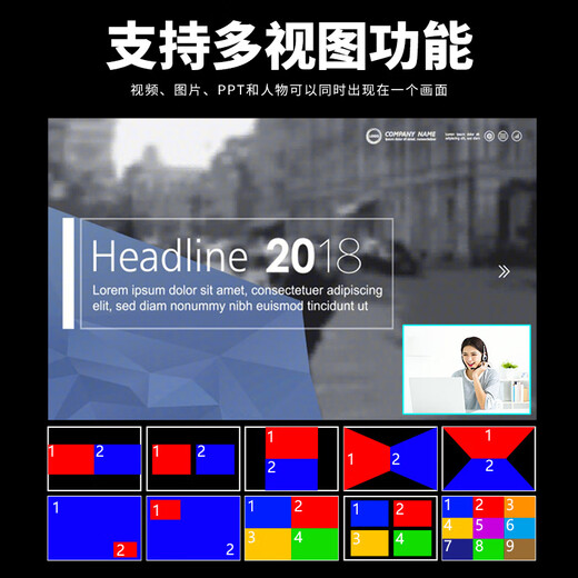 嘉视影导播台9900ultra切换台直播一体机微课慕课录制高清4K虚拟演播室多机位多平台直播赛事导播台 9900ultra(高清4路)
