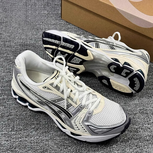 
Asics kayano14 spring and summer silver low top casual running shoes men's shoes retro sports shoes 1203A706-020 silver black 25 44