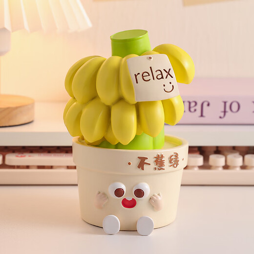 Regalo de cumpleaños de Qile para mujeres no ansiosas decoraciones de escritorio Día de la maestra Regalo de recuerdo de la maestra para novio decoración de la estación de trabajo mejor amiga. La vida no está ansiosa [Embalaje de la caja de regalo]