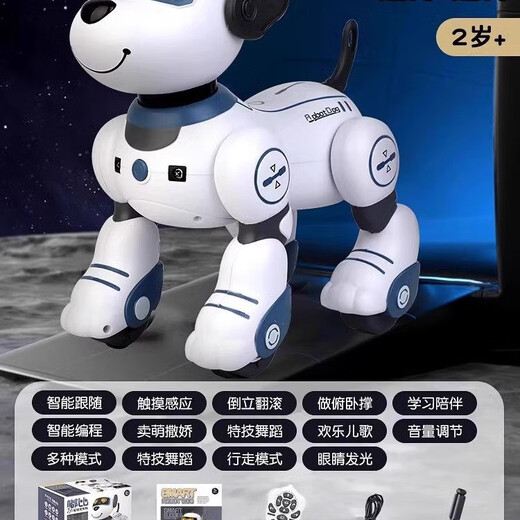 Kinderspielzeug für Jungen 3 bis 6 Jahre alt und über Geburtstagsgeschenke intelligenter Roboter Hund Puzzle Elektronische Hunde Roboter Klassiker Modell 18 Funktionen ai necken Hund Walking