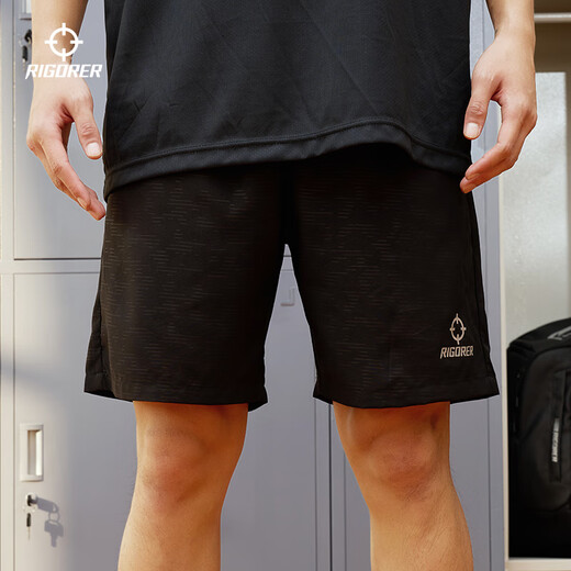 准者跑步运动短裤男夏季篮球裤宽松透气休闲裤速干健身美式裤子 3113纯正黑 【新升级双侧口袋】 5XL 200