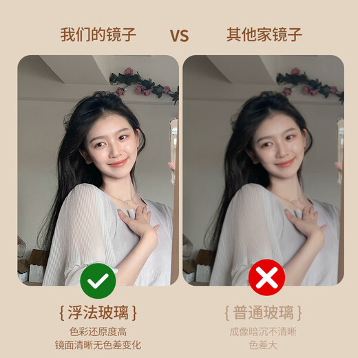 Yilinju mirror, full-length mirror, floor-to-ceiling mirror, full-length mirror, floor-to-ceiling mirror, wall-mounted bathroom mirror, bathroom mirror, antique mirror