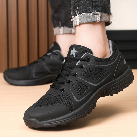 Raf core new men's training shoes new physical training shoes black training shoes men's summer ultra-light running shoes fire shoes 2566-training cloth 42