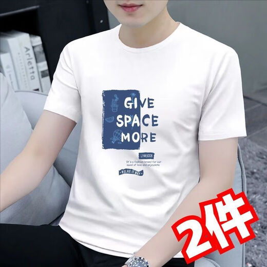 Camiseta de manga corta para hombres nuevos en el cuello redondo y cuello redondo