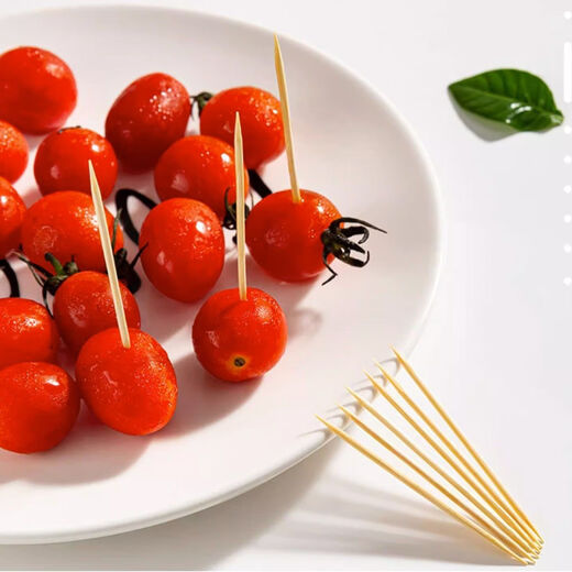 Bamboo Jule Bamboo Toothpick Household Disposable Teeth Picking Artifact Fruit Bamboo Picks Boxed Hotel Restaurant Commercial Portable Thin Toothpick Tube Double Tip 400 Count 2 Cans