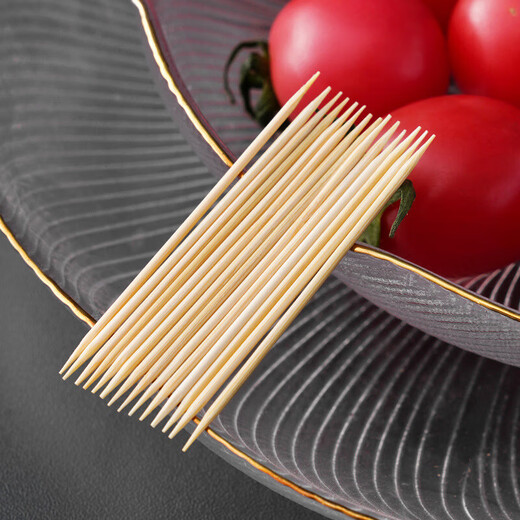 Electric toothbrush oral care artifact accessories double-ended bamboo pick toothpick household commercial wholesale electric toothbrush battery model about 480 toothpicks (6 bags)