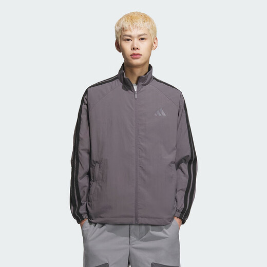 阿迪达斯 （adidas）外套男装2025夏季新款运动服梭织时尚透气休闲立领上衣夹克KC6007 KC3893 M