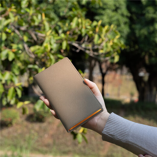Hanatora Huahu Bolsa de billetera larga japonesa Bolsa de cuero de cuero genuino Hombres y mujeres NUEVOS GRAN CAPLACIÓN GRANDE GRIS