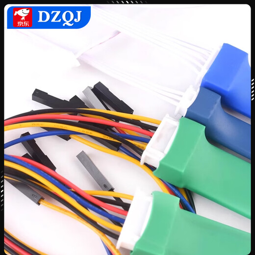 2.54mm 2.0mm program burning test pin spring needle probe STC STM32 ARM microcontroller programming 2.54 pitch 5p pointed probe with DuPont terminal line