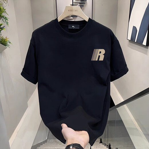 Chang Luzhus neuer Sommer kurzärmelig T-Shirt Herren trendige Herrenkleidung losen lässig bedruckt