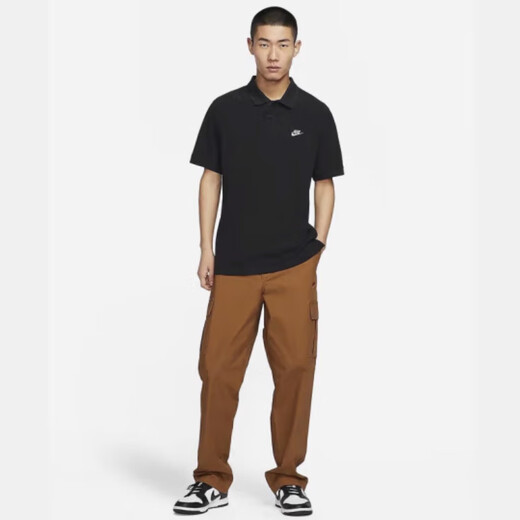 Nike (Nike) Nike Herren Sport Top T-Shirt Summer Lapel Button Strick kurzärmeliges Polo-Hemd FN3895-010 FN3895-010 M
