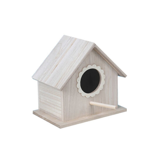 Runhuanian Bird's Nest Parrot Sparrow Breeding Box Aviary House Outdoor Bird Cage Breeding Box Bird's Nest Bird's Nest Hanging Box Mini Model (For Decoration)