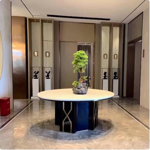 Yonghuan Hotel Lobby Large Feng Shui Platform Club Health Hall Floral Art Set Home Leisure Table Flower Art Set 11150 Diameter