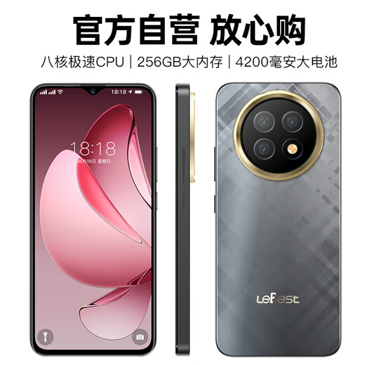 LEBEST2025 new Mat70 smartphone 256G large screen ultra-thin 5G card full network eight-core 100 yuan student e-sports game long-range battery life elderly cheap backup machine diamond gray 8 core + 128GB