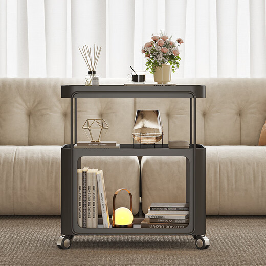 Zuoke Zuojia Wrought Art Coffee Table Living Room Small Sofa Side Table 2025 New Modular Creative Mini Coffee Table Bedside Table with Wheeled Black