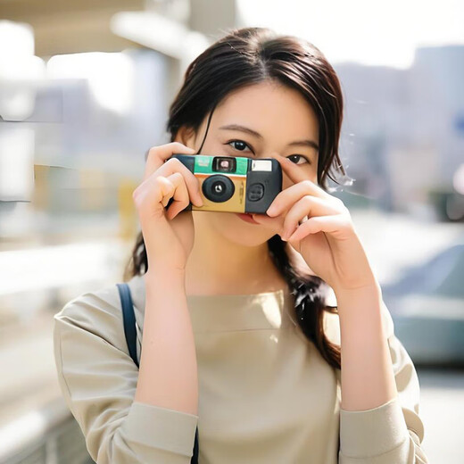 Fujibao Kodak Lemo Fuji disposable film camera 1986 retro fool film camera color birthday gift for women Sunshine Girl color 27 pictures