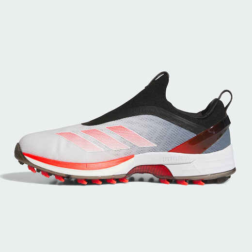 adidas 阿迪达斯高尔夫球鞋男ADIZERO ZG BOA防滑防泼水运动鞋 25年新款 【旋钮款】IH9896 白/红/一号黑 42.5 码