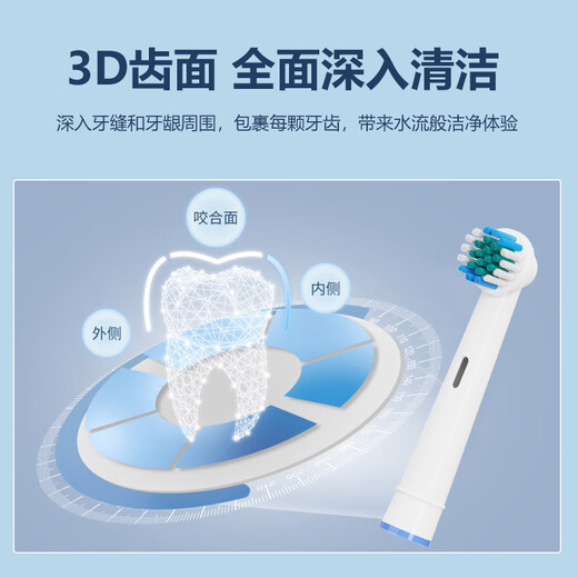 Doctor A adapts to Braun Oral B/OralB electric toothbrush head D12/D16/D100/P2000/P4000 replacement toothbrush head universal 6-pack