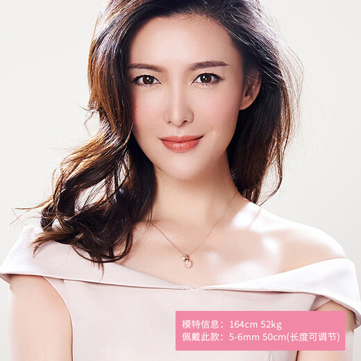 Jingrun Moonlight Lover Pearl Pendant S925 Silver Set with 56mm Freshwater Beads NecklaceD 5-6mm 50cm (length adjustable)