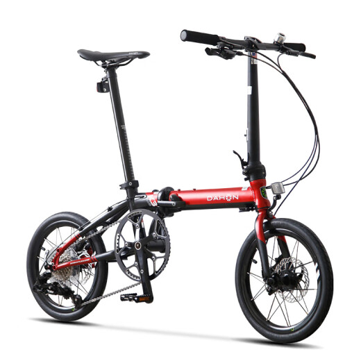 Dahang (Dahon) K3Plus Bicicleta plegable de plegado externo de 16 pulgadas Disc de 9 velocidades Bicicletas para hombres y mujeres KAA693 Negro y azul de 16 pulgadas 16 pulgadas de 16 pulgadas
