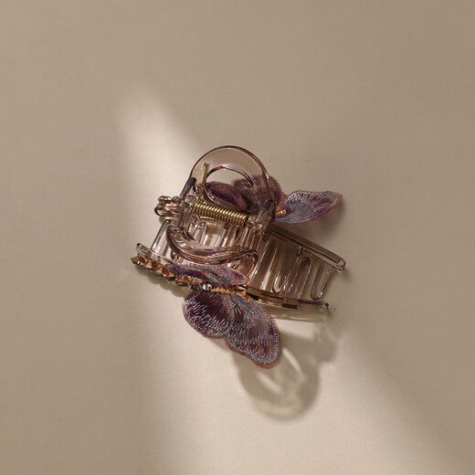 Chimera (CHIMERA) half-tied hair clip embroidered butterfly shark hairpin for small hair, hair accessories for girls birthday gift