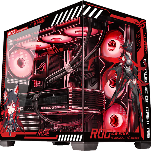 ASUS ROG Night God family bucket 9800X3D 9950X3D ASUS RTX5080 5070Ti desktop assembly computer game console live broadcast design rendering video editing complete machine configuration 7 R7-9800X3D + ASUS 5080