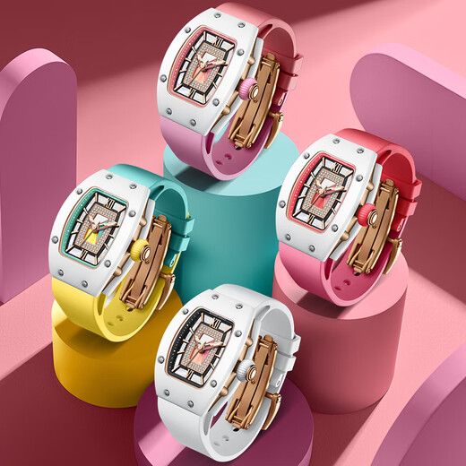 Bugatti (Bonest Gatti) Phantom Serie Watch Women's Fashion Light Luxus Mechanical Uhrengeschenk für Freundin Geburtstag Valentinstag Geschenk 9906