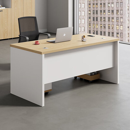 Kejiang office desk and chair combination writing desktop computer table small desk 1.2 meters (single table) - E0 grade environmental protection board