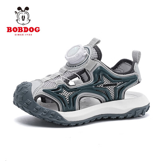 Babudou Boys's Head Sandals Лето 2025 Новые детские пляжные туфли среднего размера детской анти-скользкой мягкой подошвы мальчика Sport